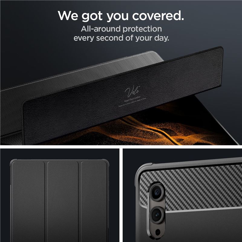Spigen Rugged Armor Pro, black - Samsung Galaxy Tab S10/S9/S8 Ultra