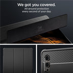 Spigen Rugged Armor Pro, black - Samsung Galaxy Tab S10/S9/S8 Ultra