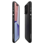 Spigen Liquid Air, matte black - iPhone 15 Pro Max