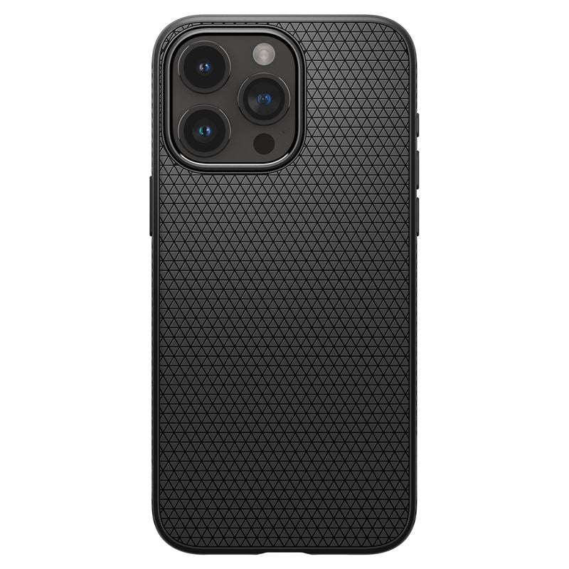 Spigen Liquid Air, matte black - iPhone 15 Pro Max