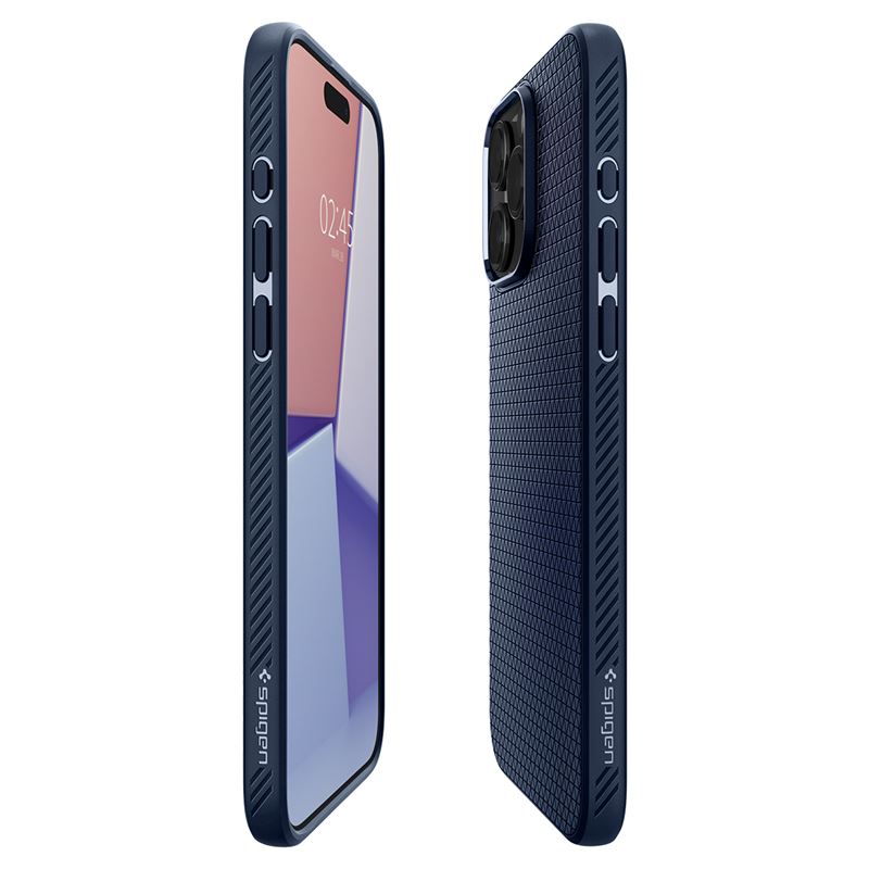 Spigen Liquid Air, navy blue - iPhone 15 Pro Max