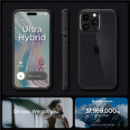 Spigen Ultra Hybrid, frost black - iPhone 15 Pro Max