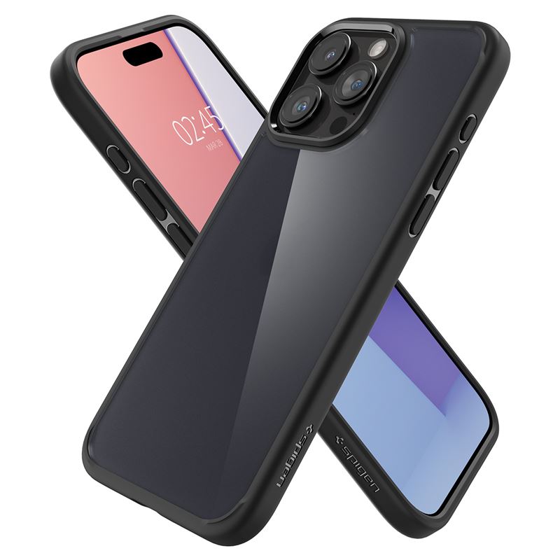 Spigen Ultra Hybrid, frost black - iPhone 15 Pro Max