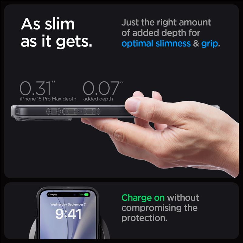 Spigen Ultra Hybrid MagSafe, zero one - iPhone 15 Pro Max