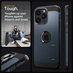 Spigen Tough Armor MagSafe, metal slate - iPhone 15 Pro Max