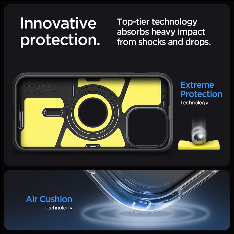 Spigen Tough Armor MagSafe, metal slate - iPhone 15 Pro Max