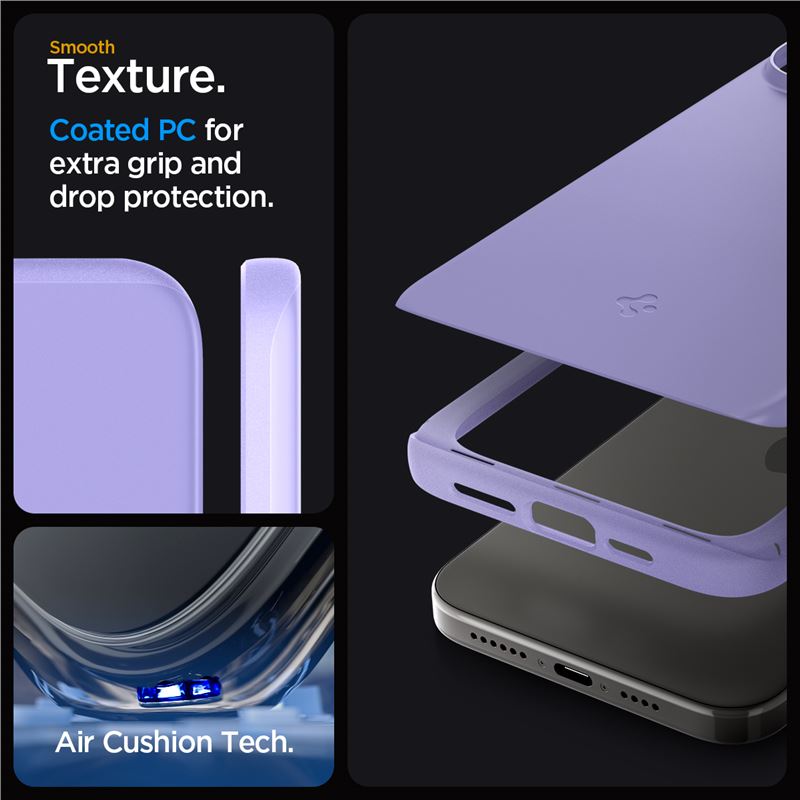 Spigen Thin Fit, iris purple - iPhone 15 Pro
