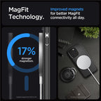 Spigen Mag Armor MagSafe, matná čierna - iPhone 15 Pro