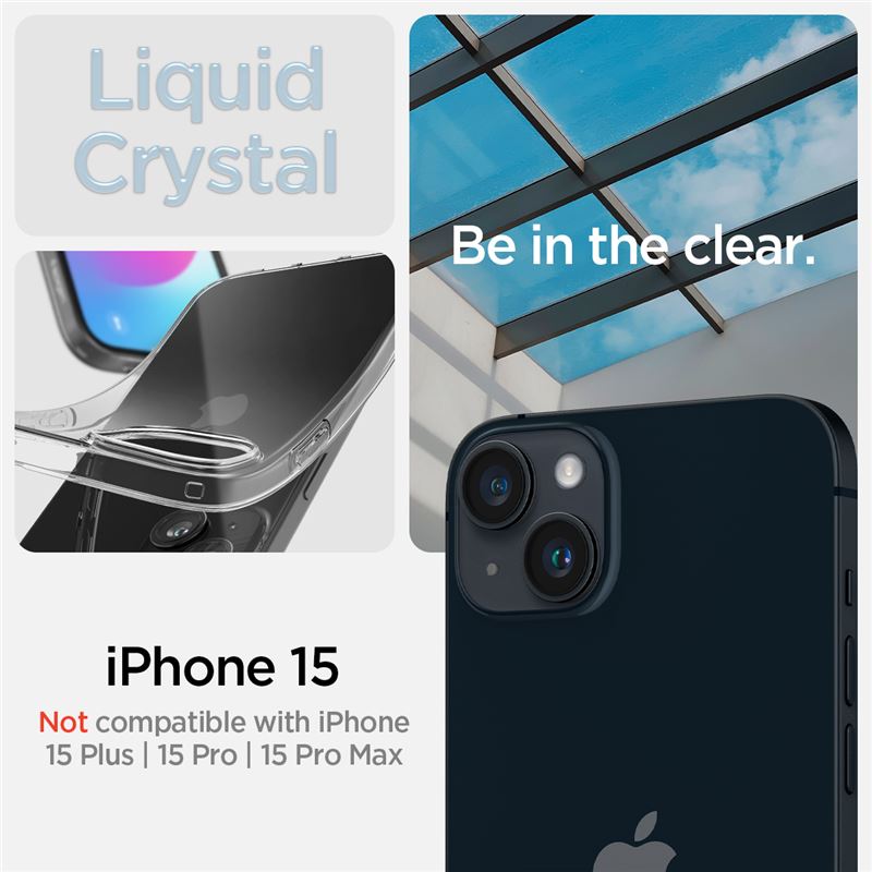 Spigen Liquid Crystal, crystal clear - iPhone 15