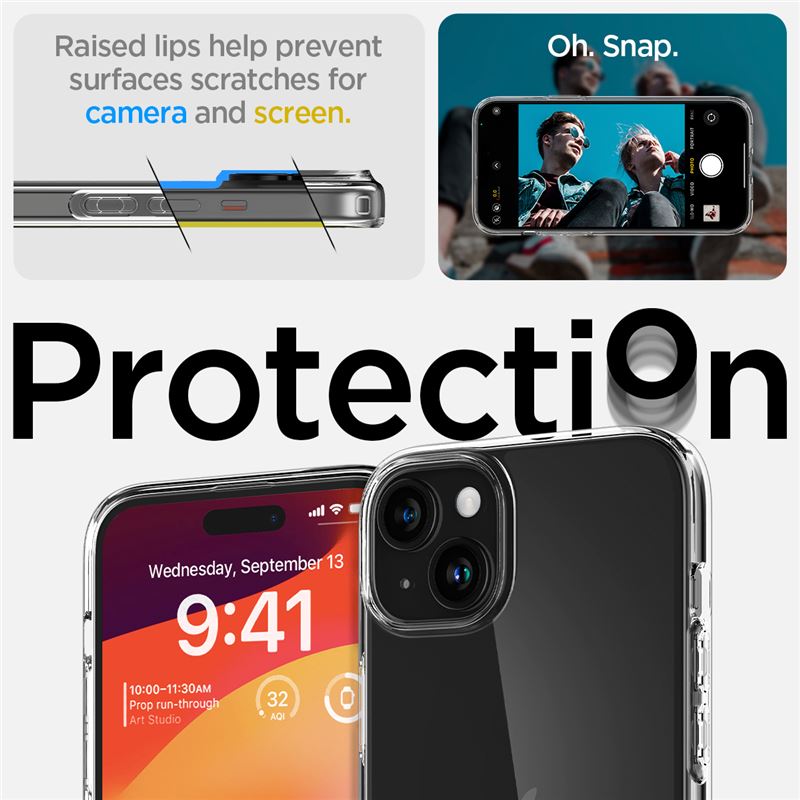 Spigen Liquid Crystal, crystal clear - iPhone 15