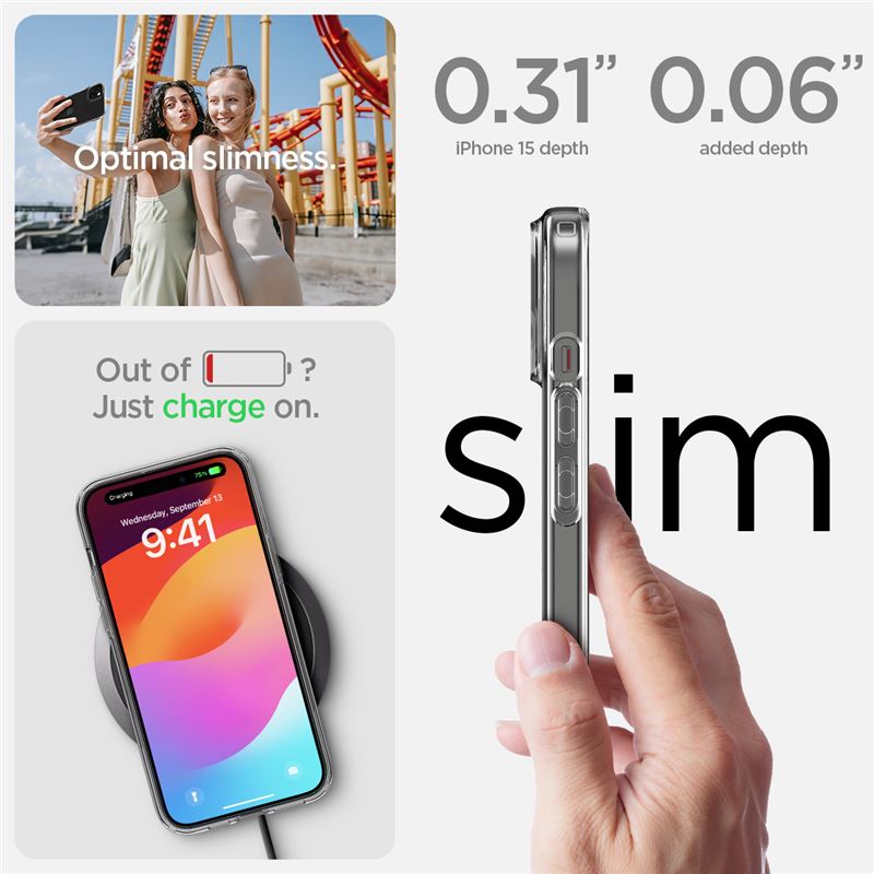 Spigen Liquid Crystal, crystal clear - iPhone 15