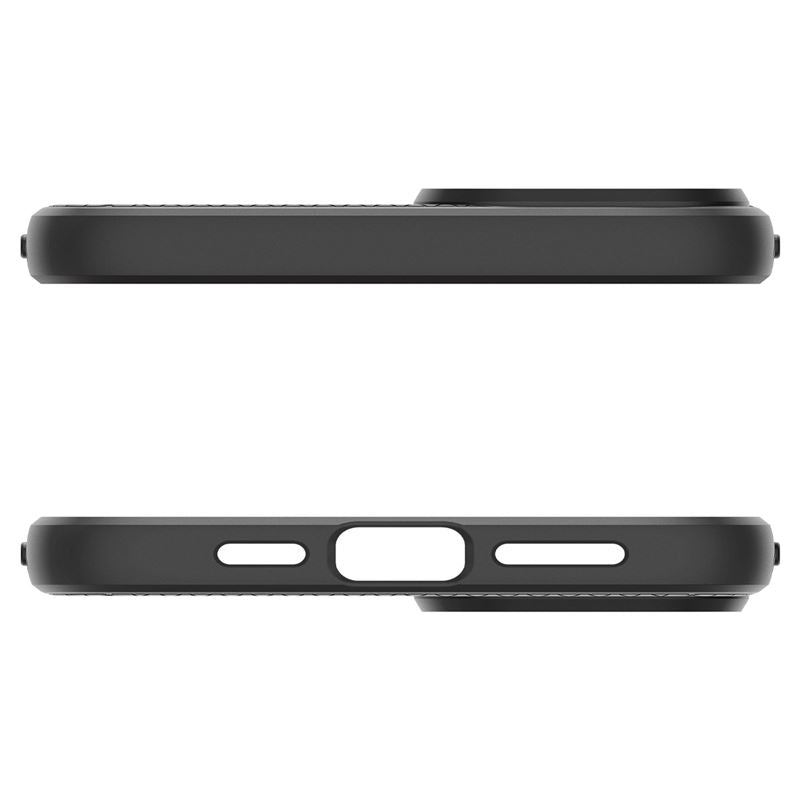 Spigen Liquid Air, matte black - iPhone 15