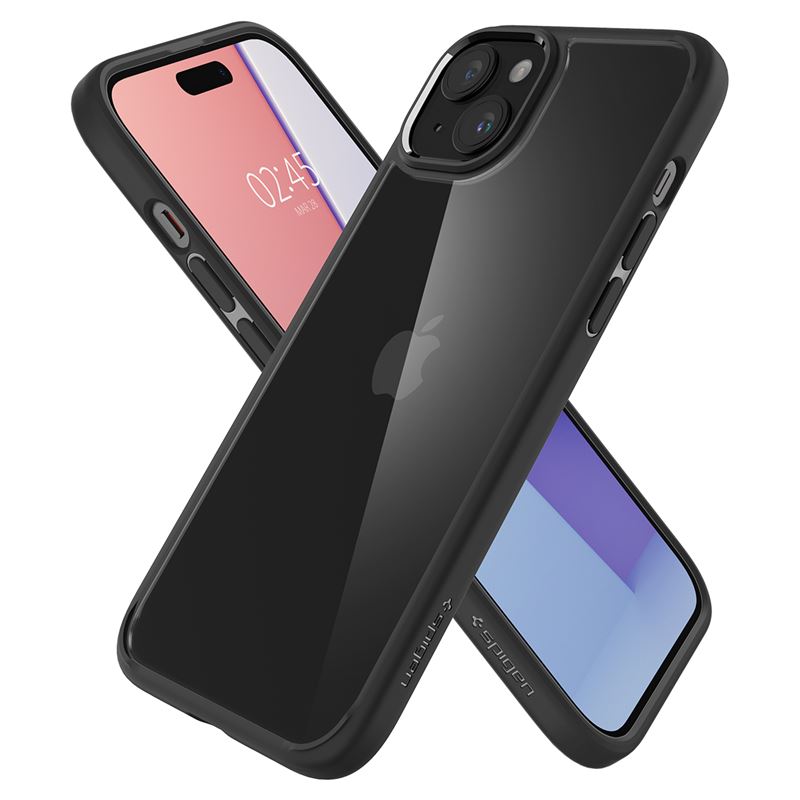 Spigen Ultra Hybrid, matte black - iPhone 15