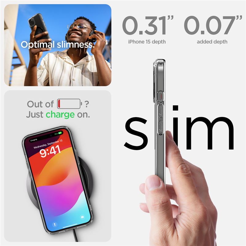 Spigen Ultra Hybrid MagSafe, black - iPhone 15
