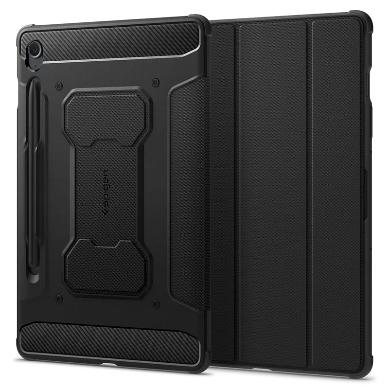Spigen Rugged Armor Pro, black - Samsung Galaxy Tab S9 FE 2023