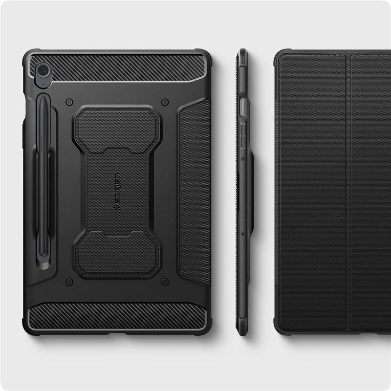 Spigen Rugged Armor Pro, black - Samsung Galaxy Tab S9 FE 2023