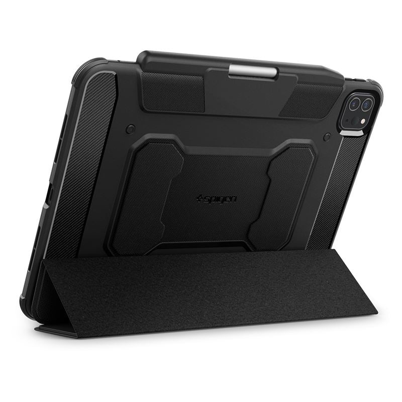 Stylish design with a distinctive matte black finish and carbon fiber-style accents