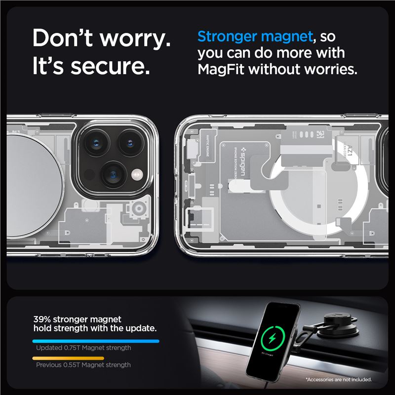 Spigen Ultra Hybrid MagSafe, zero one white - iPhone 15 Pro Max