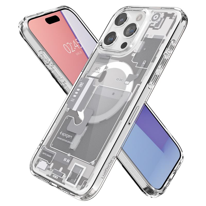 Spigen Ultra Hybrid MagSafe, zero one white - iPhone 15 Pro Max