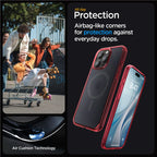 Spigen Ultra Hybrid MagSafe, frost deep red - iPhone 15 Pro