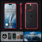 Spigen Ultra Hybrid MagSafe, frost deep red - iPhone 15 Pro