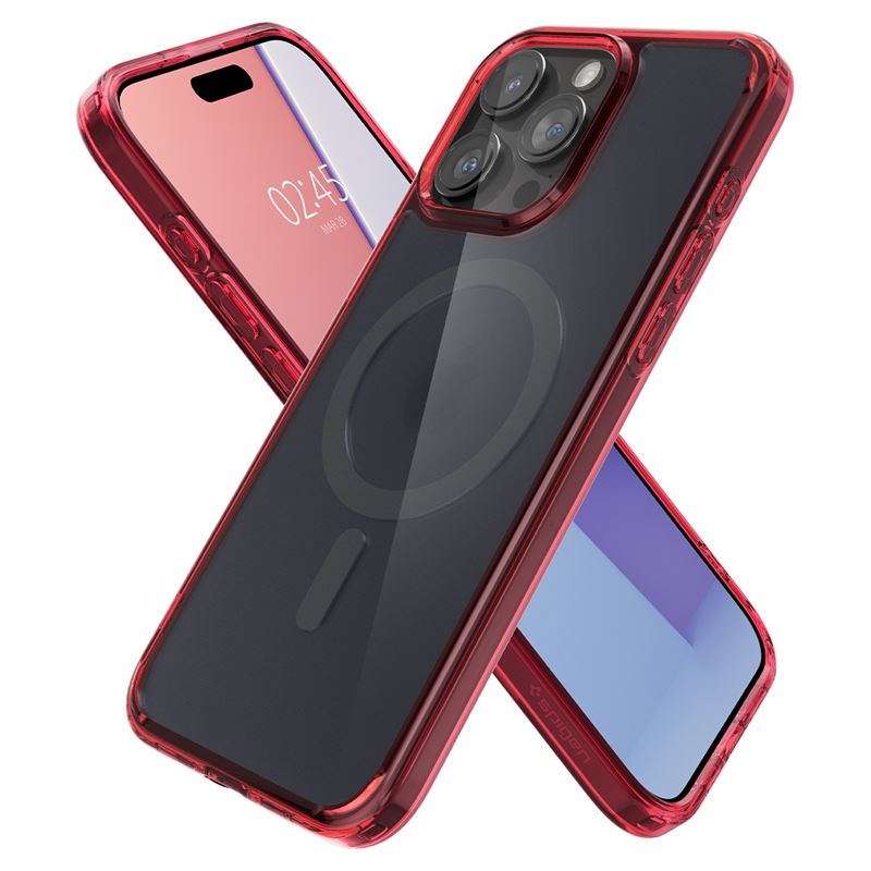Spigen Ultra Hybrid MagSafe, frost deep red - iPhone 15 Pro