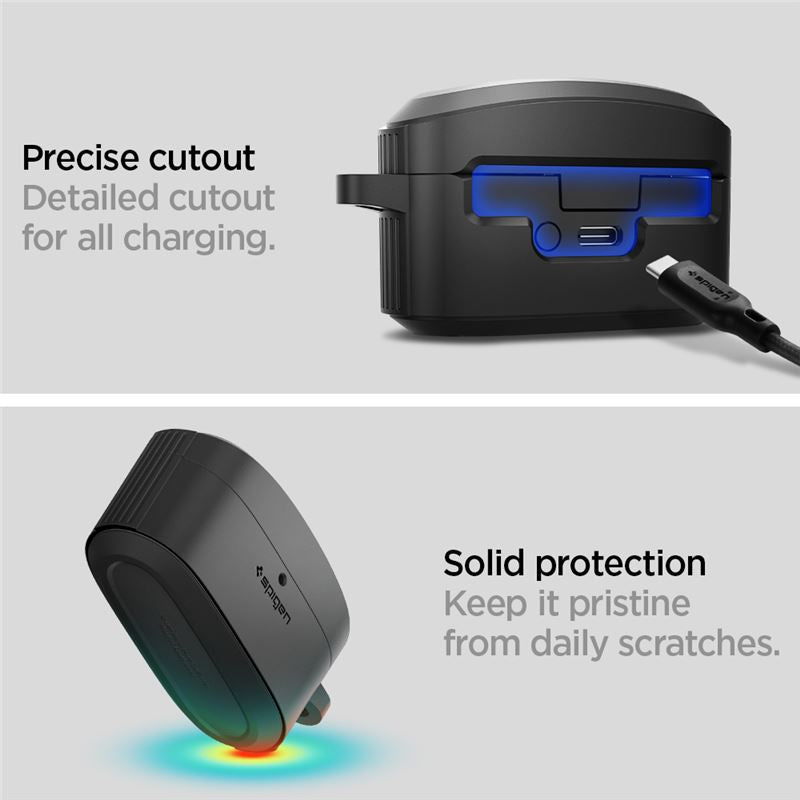 Spigen Rugged Armor, black - Sony WF-1000XM5