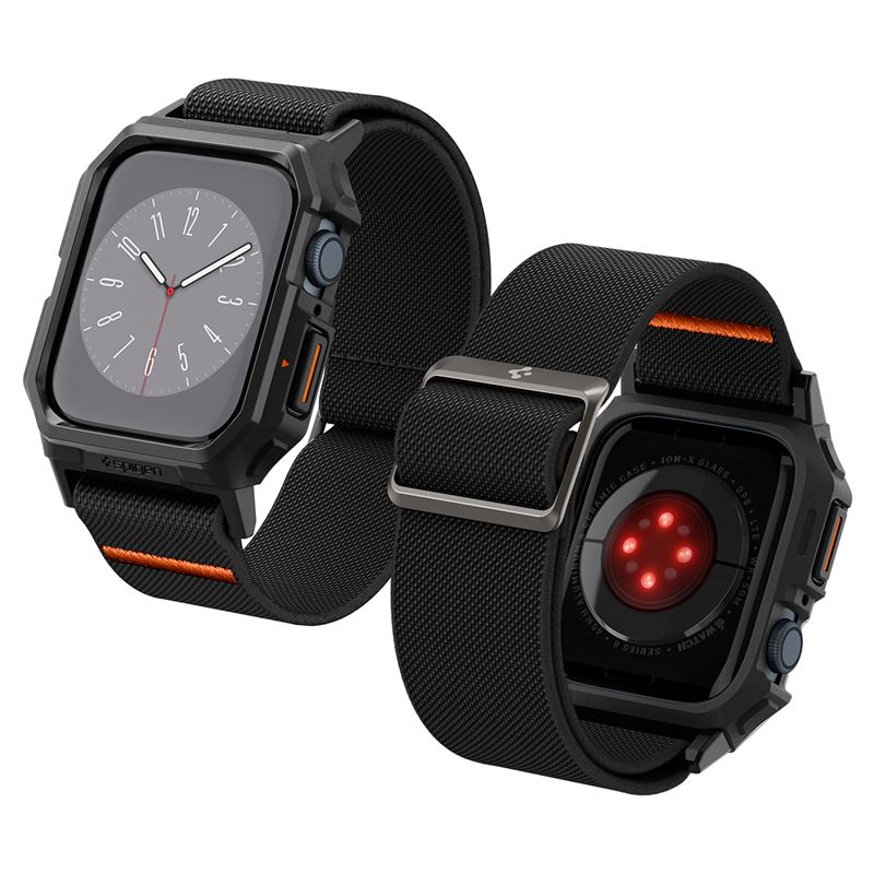 Spigen Lite Fit Pro, matte black - Apple Watch 45mm/44mm