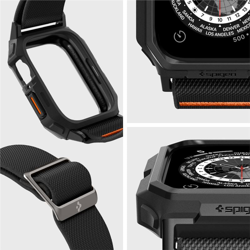 Spigen Lite Fit Pro, matte black - Apple Watch 45mm/44mm