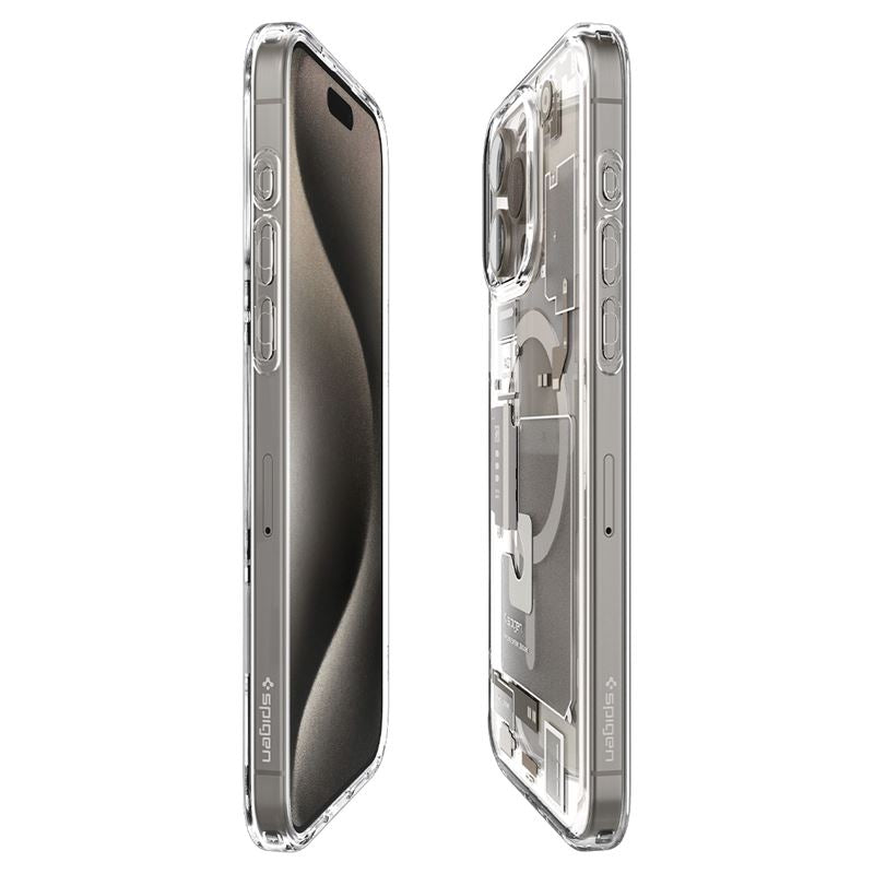 Spigen Ultra Hybrid MagSafe, zero one natural titanium – iPhone 15 Pro