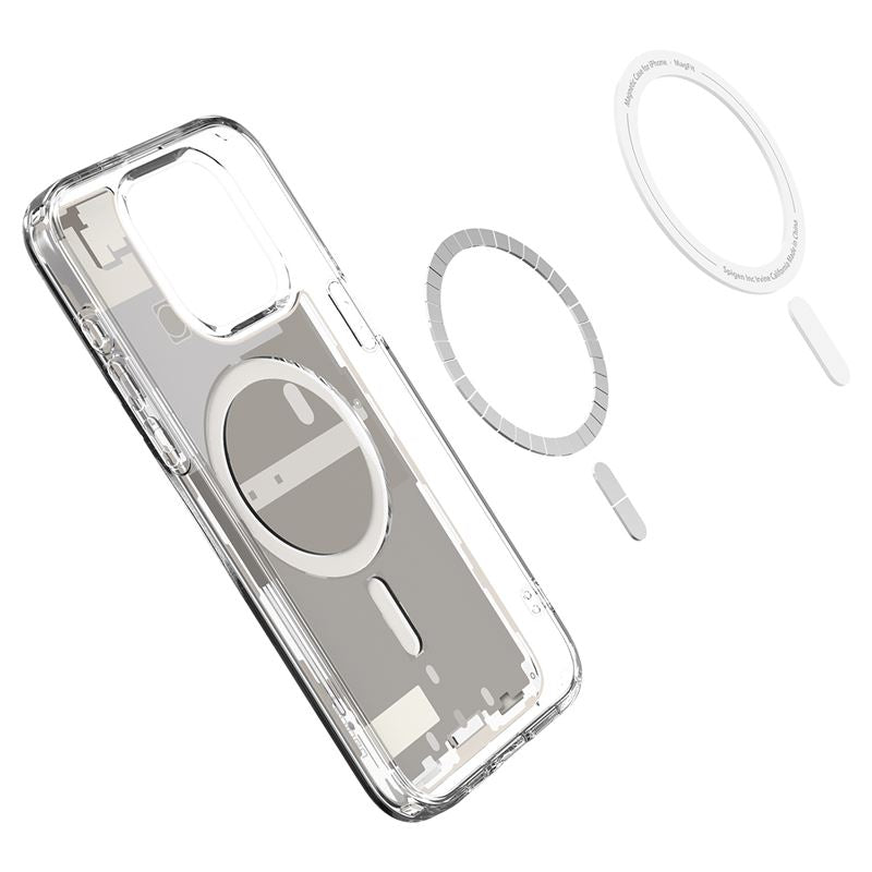 Spigen Ultra Hybrid MagSafe, zero one natural titanium – iPhone 15 Pro