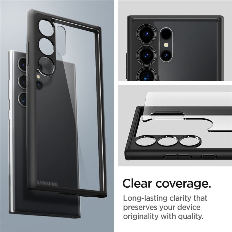 Spigen Ultra Hybrid, matná čierna - Samsung Galaxy S24 Ultra