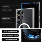 Spigen Ultra Hybrid OneTap Metal Ring MagSafe, white - Samsung Galaxy S24 Ultra