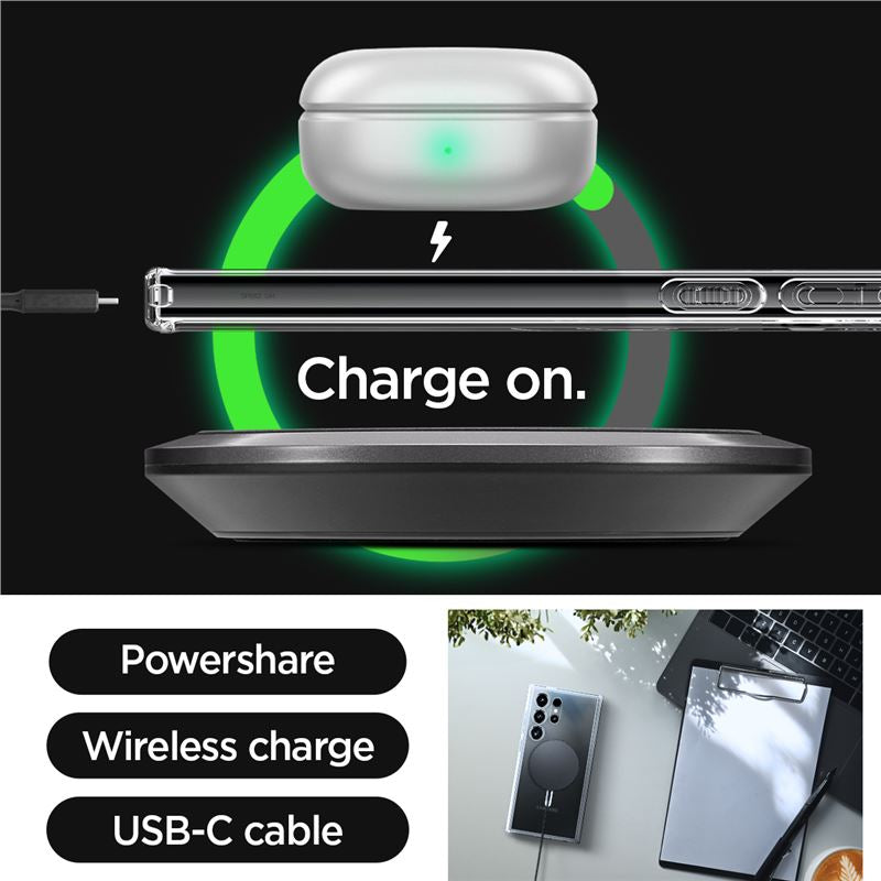 Spigen Ultra Hybrid OneTap Metal Ring MagSafe, white - Samsung Galaxy S24 Ultra