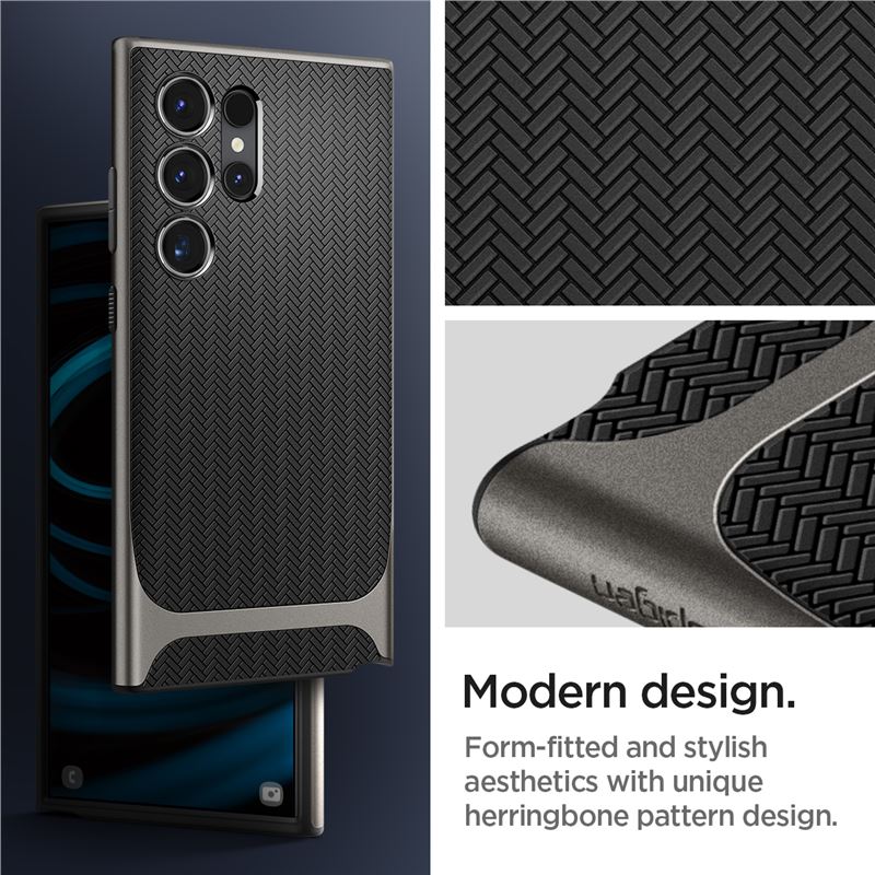 Spigen Neo Hybrid, gunmetal - Samsung Galaxy S24 Ultra