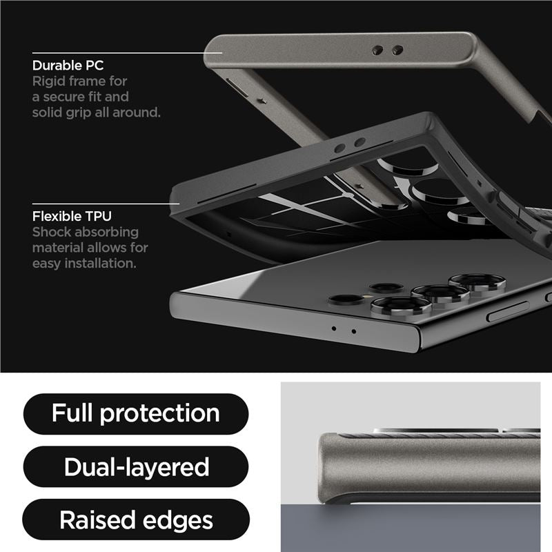 Spigen Neo Hybrid, gunmetal - Samsung Galaxy S24 Ultra