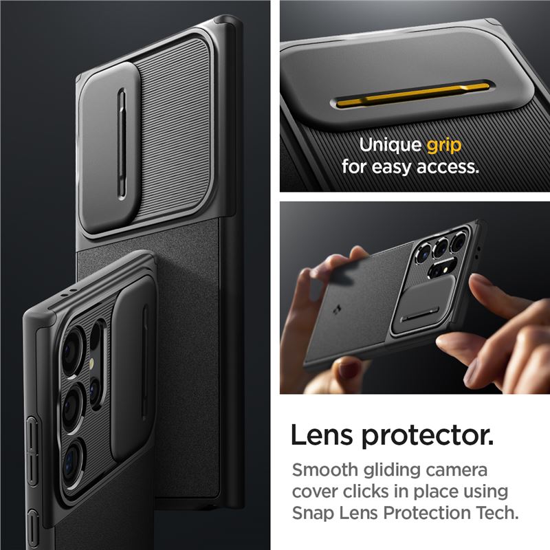 Spigen Optik Armor, black - Samsung Galaxy S24 Ultra
