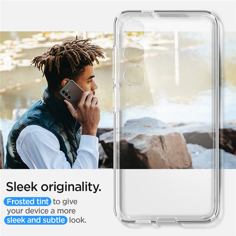 Precise cutouts offer full access to the camera, sensors, and other device features