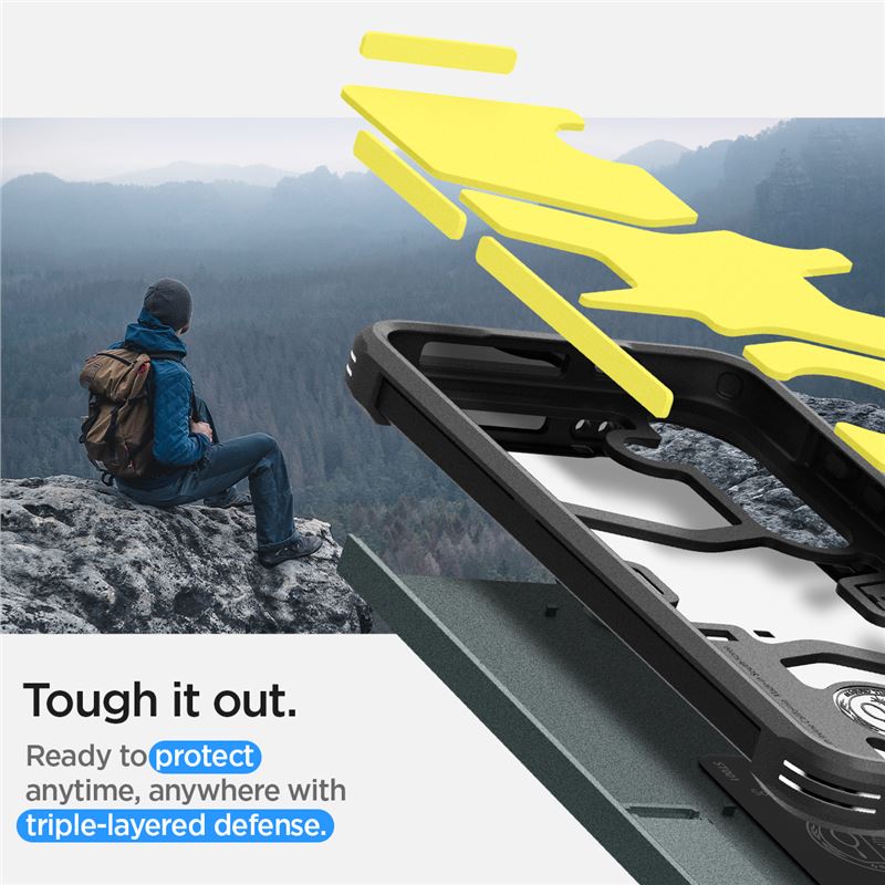 Spigen Tough Armor, abyss green - Samsung Galaxy S24+