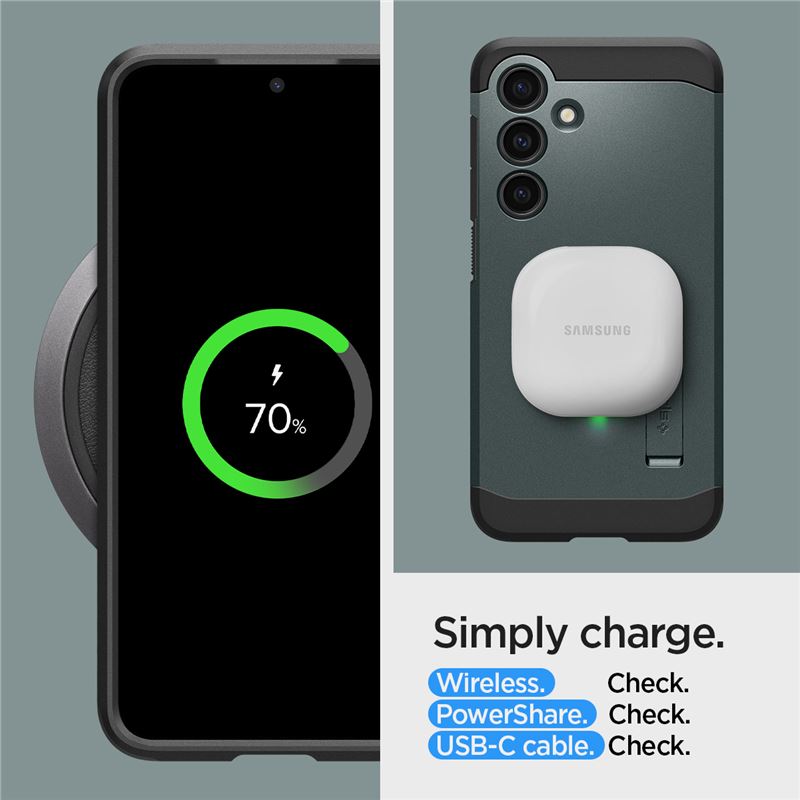 Spigen Tough Armor, abyss green - Samsung Galaxy S24+