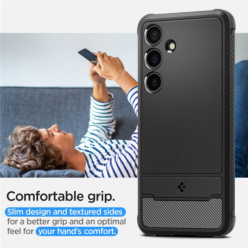 Spigen Rugged Armor, matte black - Samsung Galaxy S24