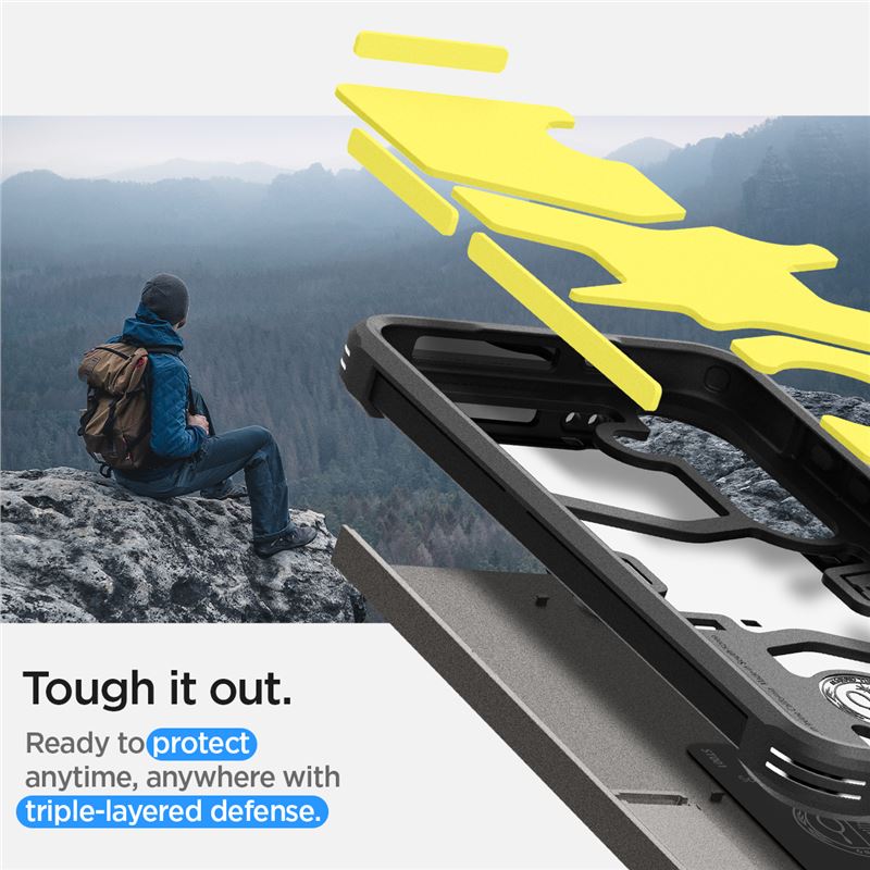 Spigen Tough Armor, gunmetal - Samsung Galaxy S24