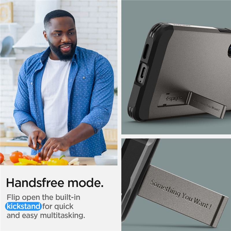 Spigen Tough Armor, gunmetal - Samsung Galaxy S24