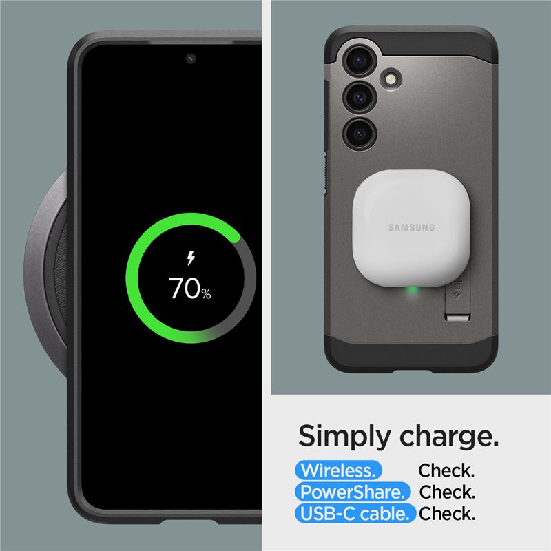Spigen Tough Armor, gunmetal - Samsung Galaxy S24