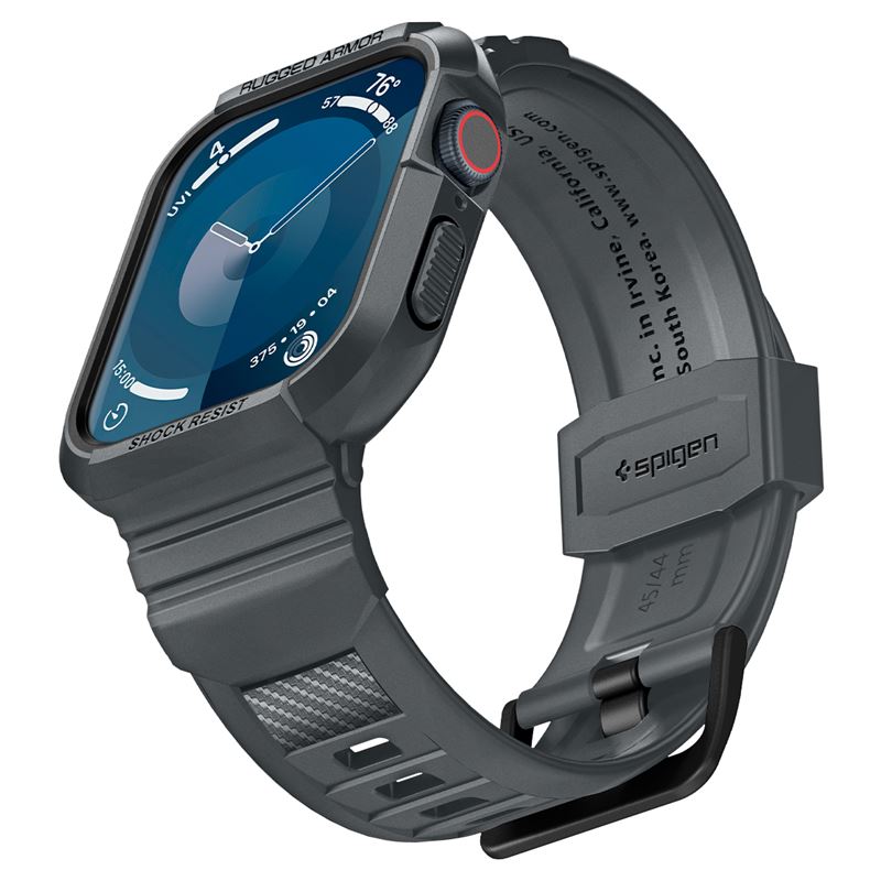 Spigen Rugged Armor Pro, dark gray - Apple Watch 45mm/44mm