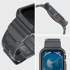 Spigen Rugged Armor Pro, dark gray - Apple Watch 45mm/44mm