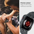 Spigen Rugged Armor Pro, dark gray - Apple Watch 45mm/44mm