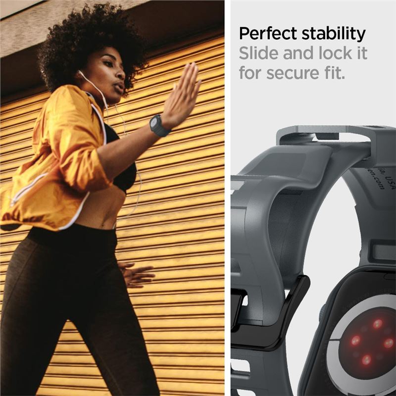 Spigen Rugged Armor Pro, dark gray - Apple Watch 45mm/44mm