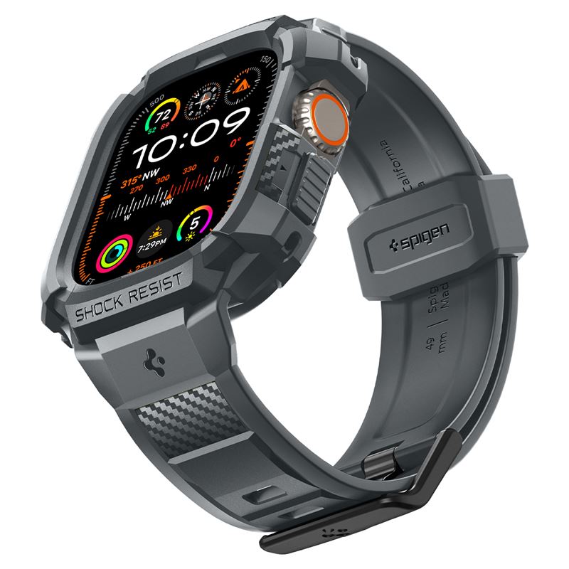 Spigen Rugged Armor Pro, dark gray - Apple Watch Ultra 4/3/2/1 49mm
