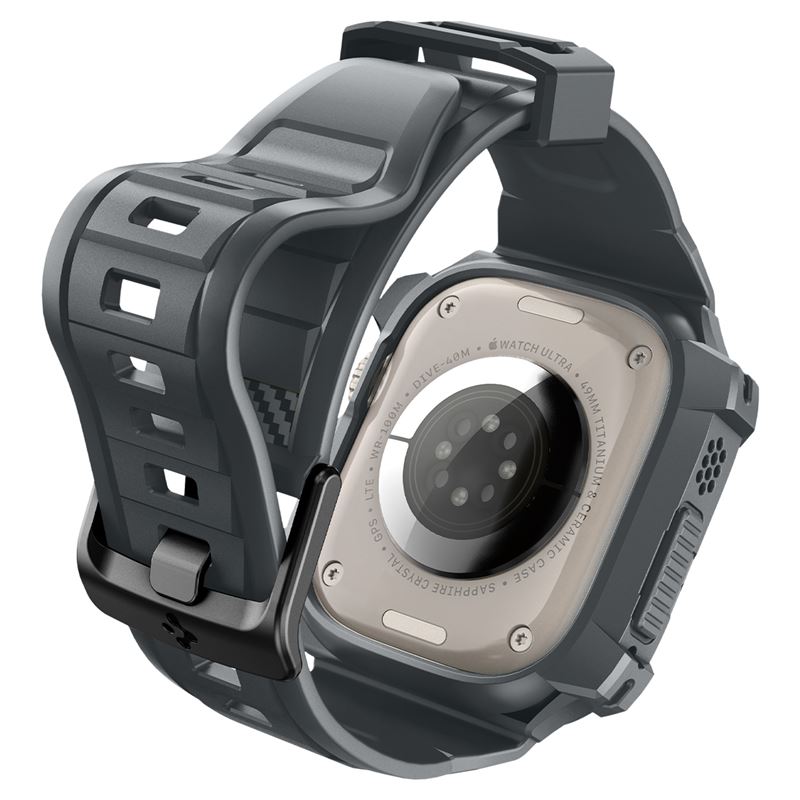 Spigen Rugged Armor Pro, dark gray - Apple Watch Ultra 4/3/2/1 49mm